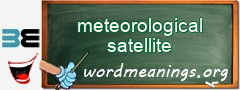 WordMeaning blackboard for meteorological satellite